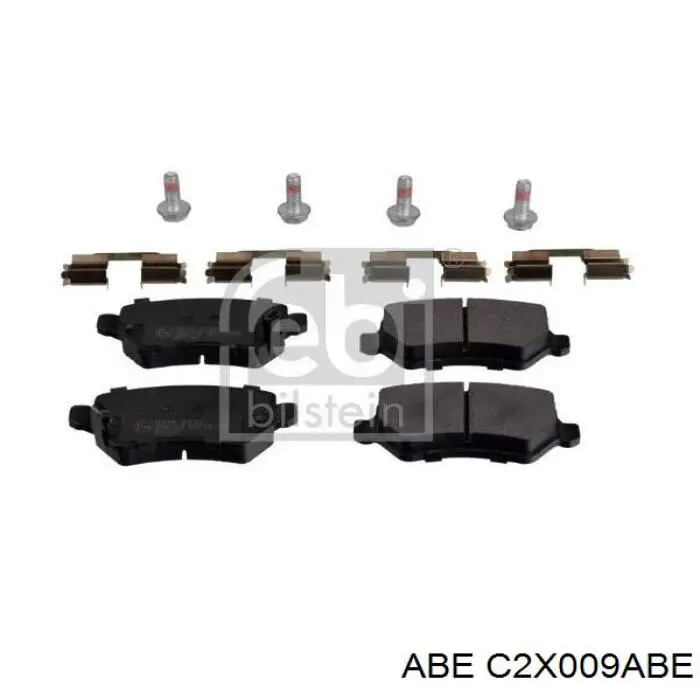 Задні гальмівні колодки C2X009ABE ABE