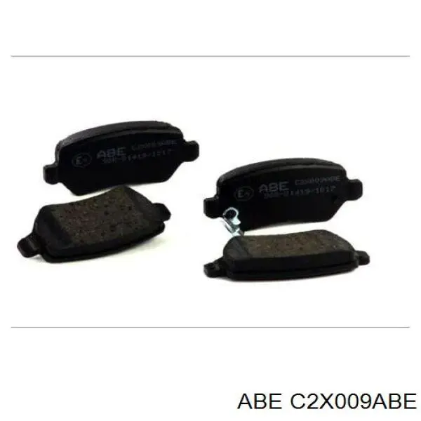 C2X009ABE ABE колодки гальмові задні, дискові
