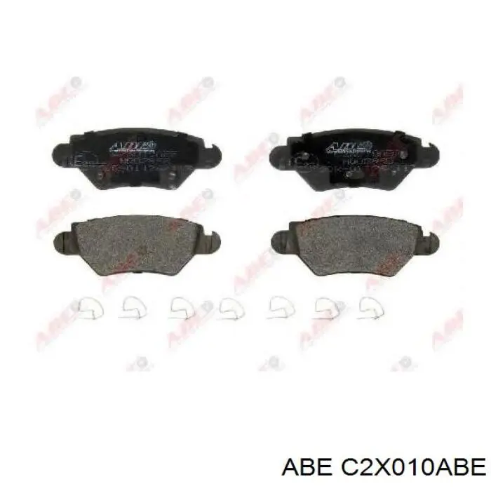 Задні гальмівні колодки ABE C2X010ABE ціна, від 14.68 USD