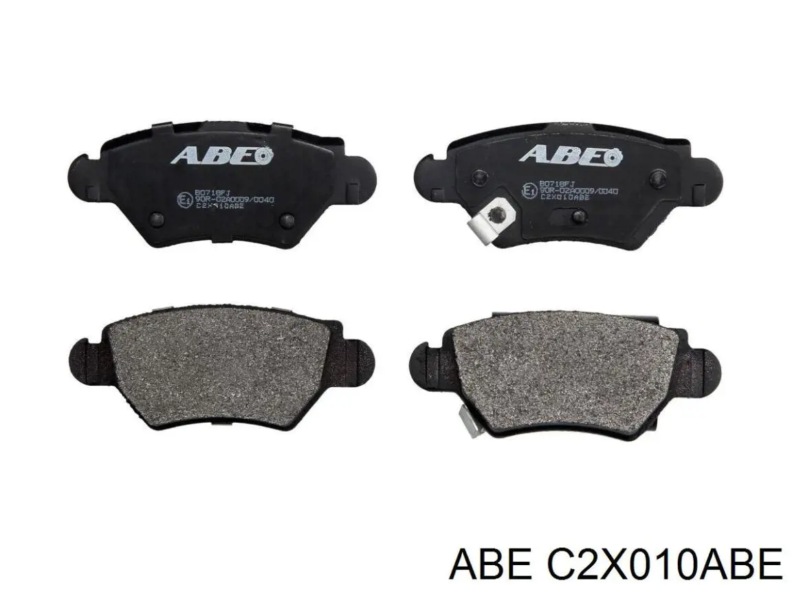 C2X010ABE ABE колодки гальмові задні, дискові