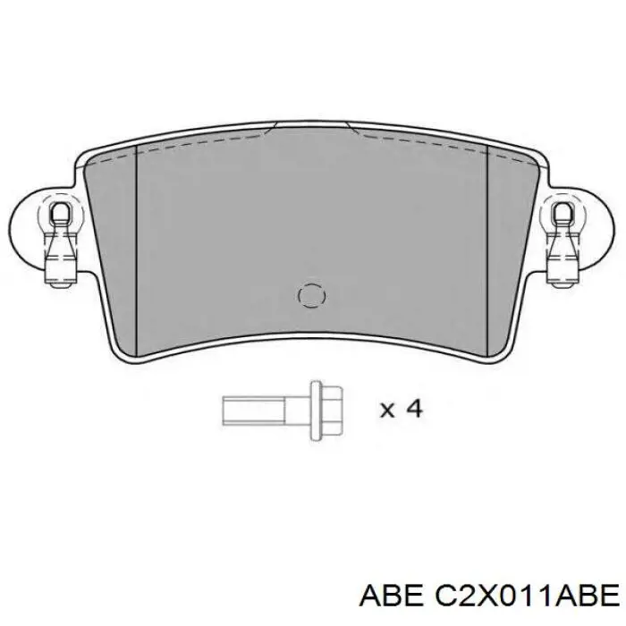 Купити C2X011ABE ABE Задні колодки