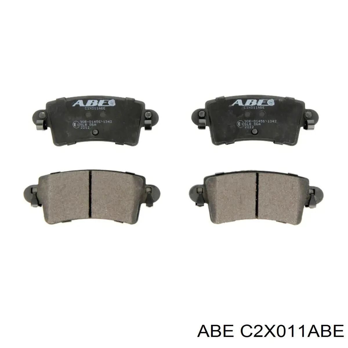 C2X011ABE ABE Колодки гальмівні задні, дискові