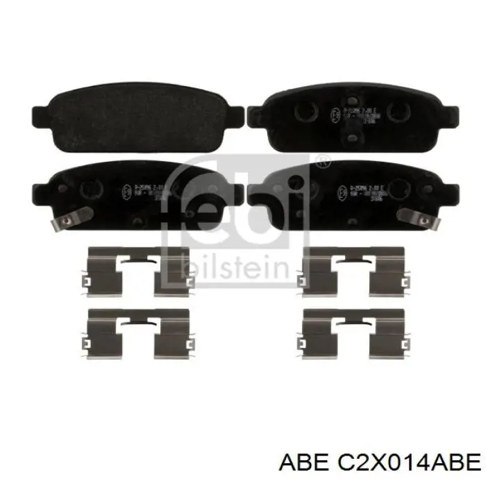 C2X014ABE ABE колодки гальмові задні, дискові