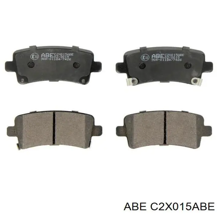 C2X015ABE ABE Колодки гальмівні задні, дискові
