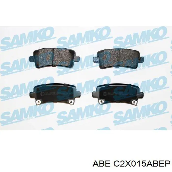 C2X015ABEP ABE Колодки гальмівні задні, дискові