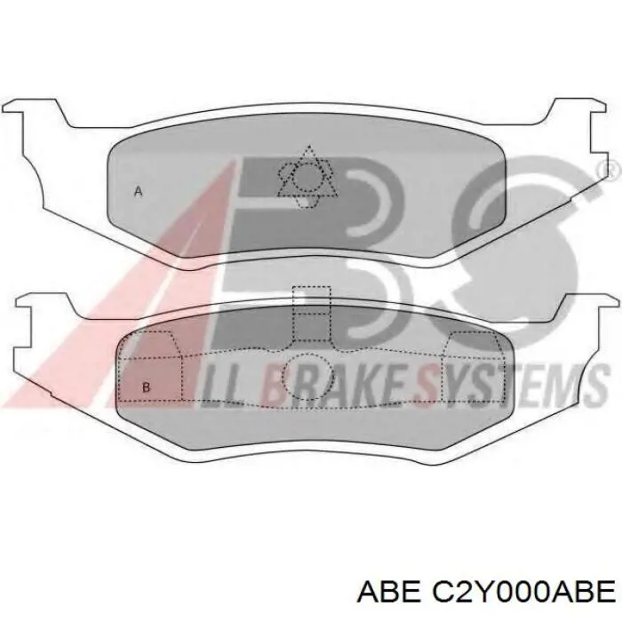Купити C2Y000ABE ABE Задні колодки