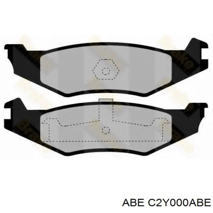 Задні гальмівні колодки C2Y000ABE ABE