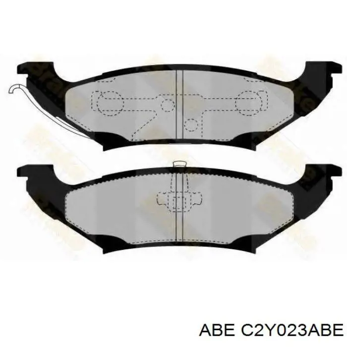 Задні гальмівні колодки ABE C2Y023ABE ціна, від 22.28 USD