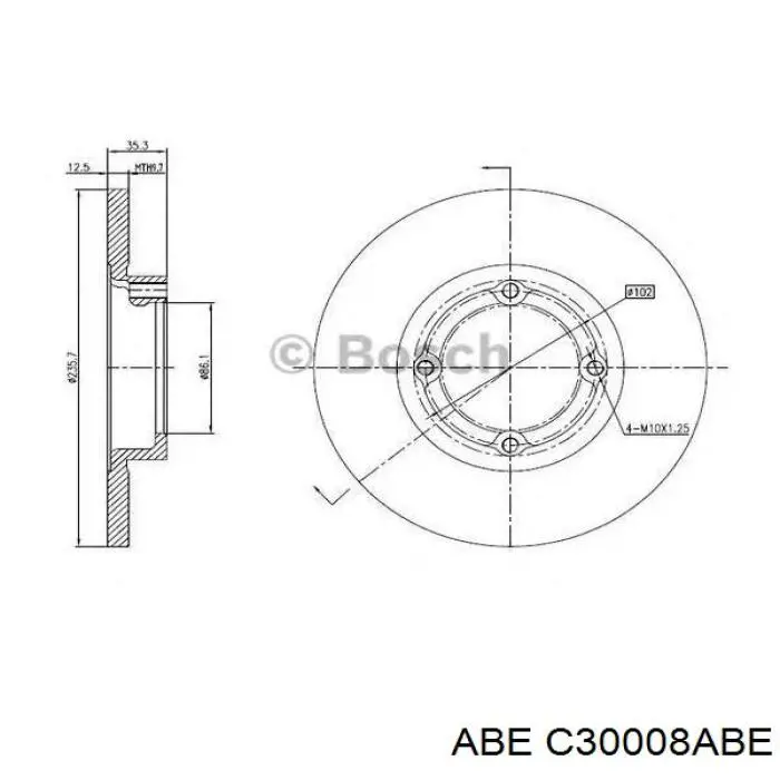Купити C30008ABE ABE Ротор гальмівний