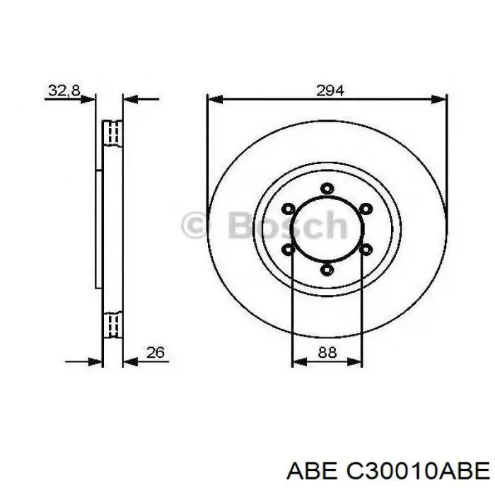 Купити C30010ABE ABE Ротор гальмівний