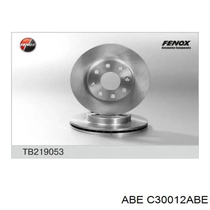 Гальмівні диски передні C30012ABE ABE