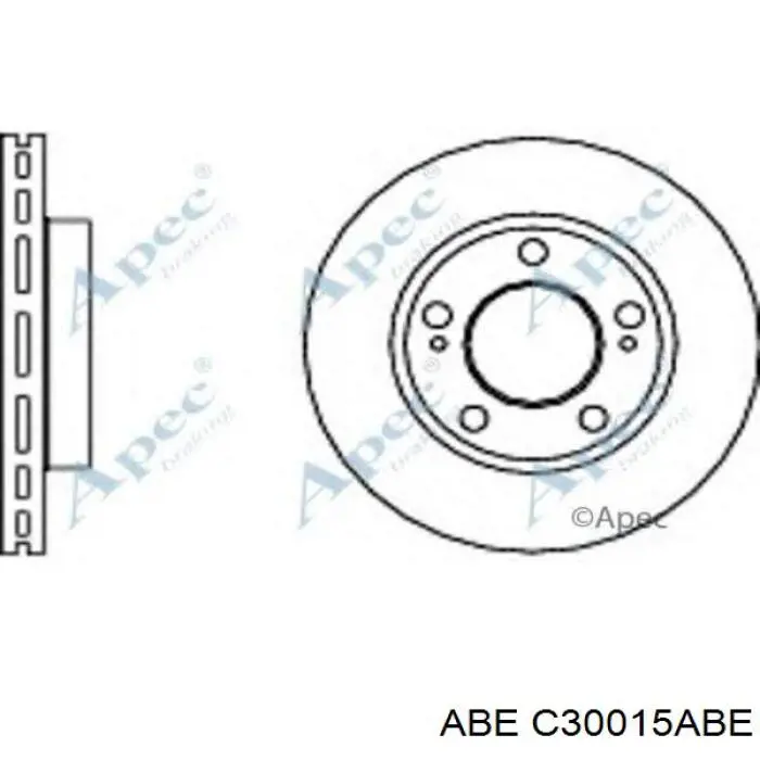 Диск гальмівний передній ABE C30015ABE