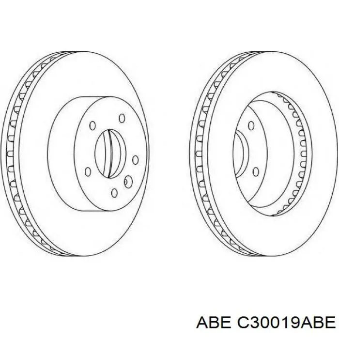 C30019ABE ABE Гальмо дискове переднє