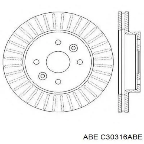 C30316ABE ABE Гальмо дискове переднє