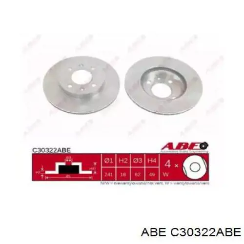 Купити C30322ABE ABE Ротор гальмівний