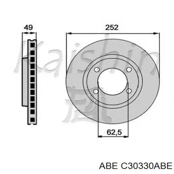 C30330ABE ABE Гальмо дискове переднє