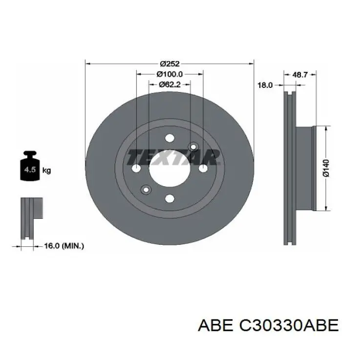 Купити C30330ABE ABE Ротор гальмівний
