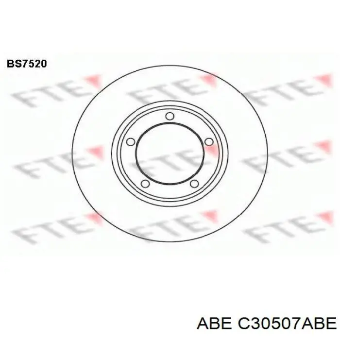 Диск гальмівний передній ABE C30507ABE