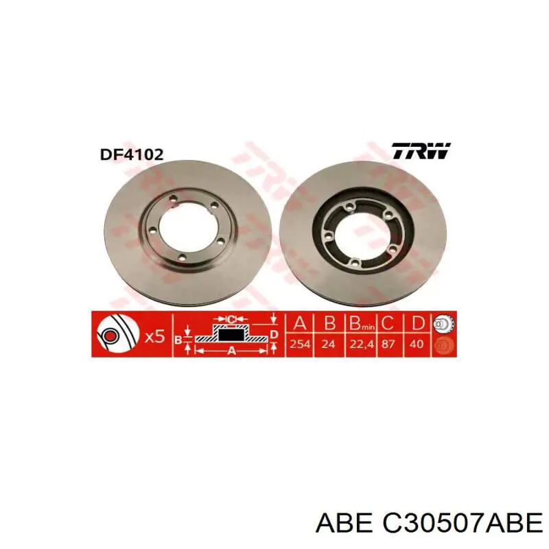 Купити C30507ABE ABE Ротор гальмівний