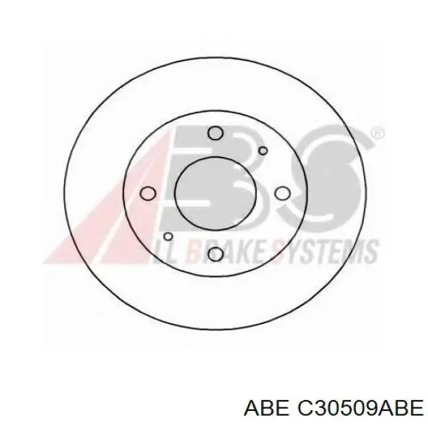 Диск переднього гальма ABE C30509ABE ціна, від 30.40 USD