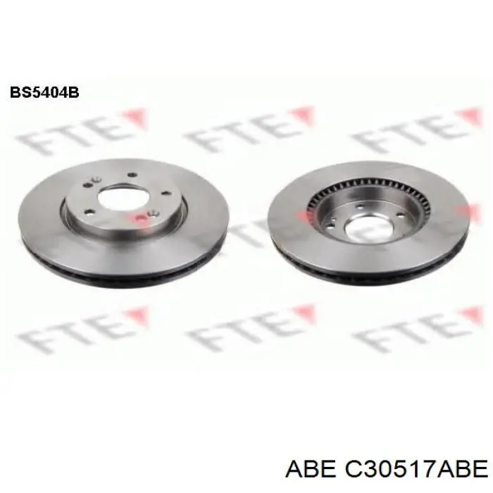 Диск переднього гальма ABE C30517ABE ціна, від 35.89 USD