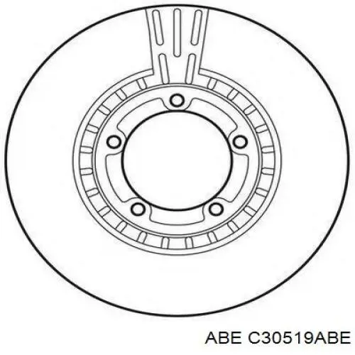 Диск переднього гальма ABE C30519ABE ціна, від 27.46 USD