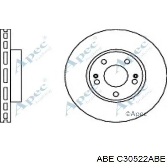 Гальмівні диски передні C30522ABE ABE