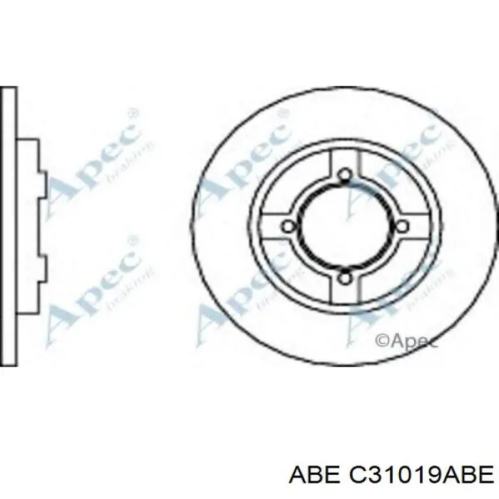 C31019ABE ABE диск гальмівний передній