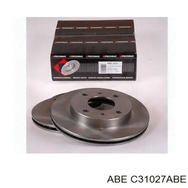 Диск переднього гальма ABE C31027ABE ціна, від 25.55 USD