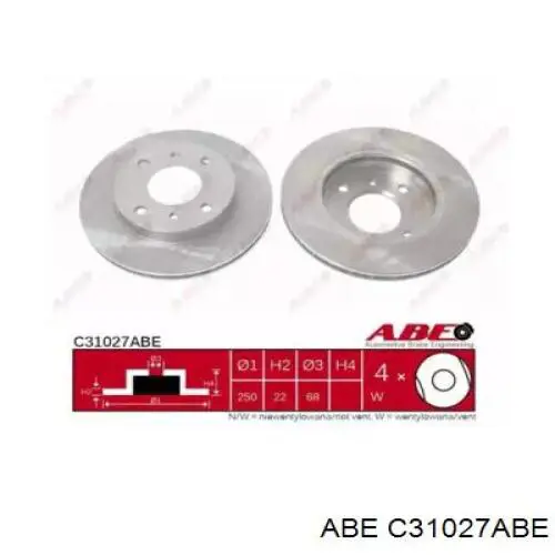 Купити C31027ABE ABE Ротор гальмівний