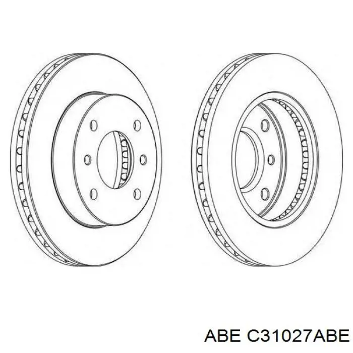 Гальмівні диски передні C31027ABE ABE