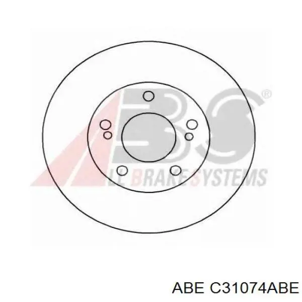 Гальмівні диски передні C31074ABE ABE