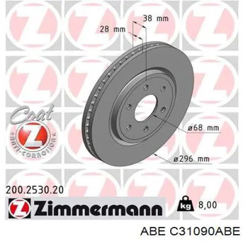 Купити C31090ABE ABE Ротор гальмівний