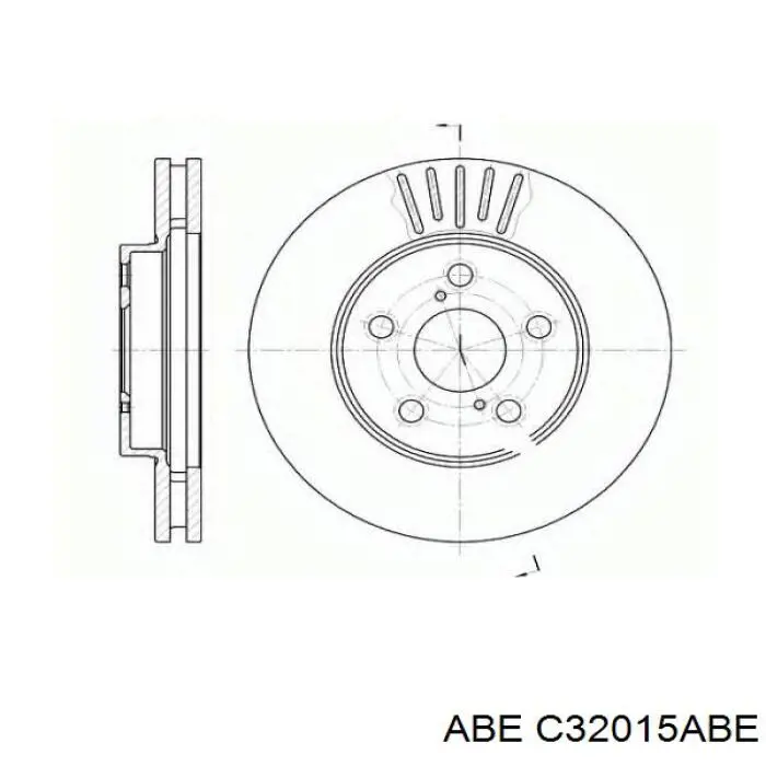 Гальмівні диски передні C32015ABE ABE