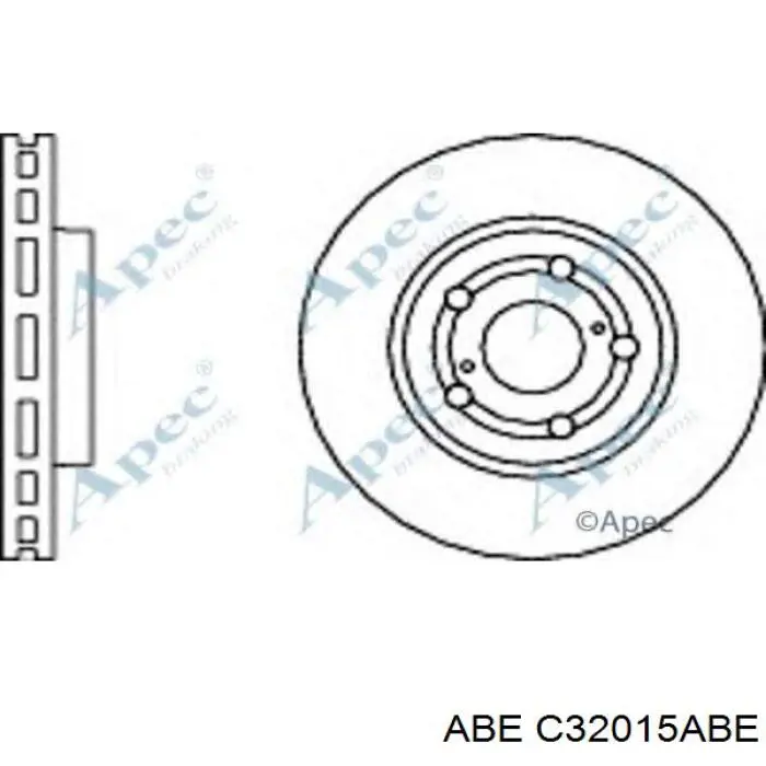 Диск гальмівний передній ABE C32015ABE