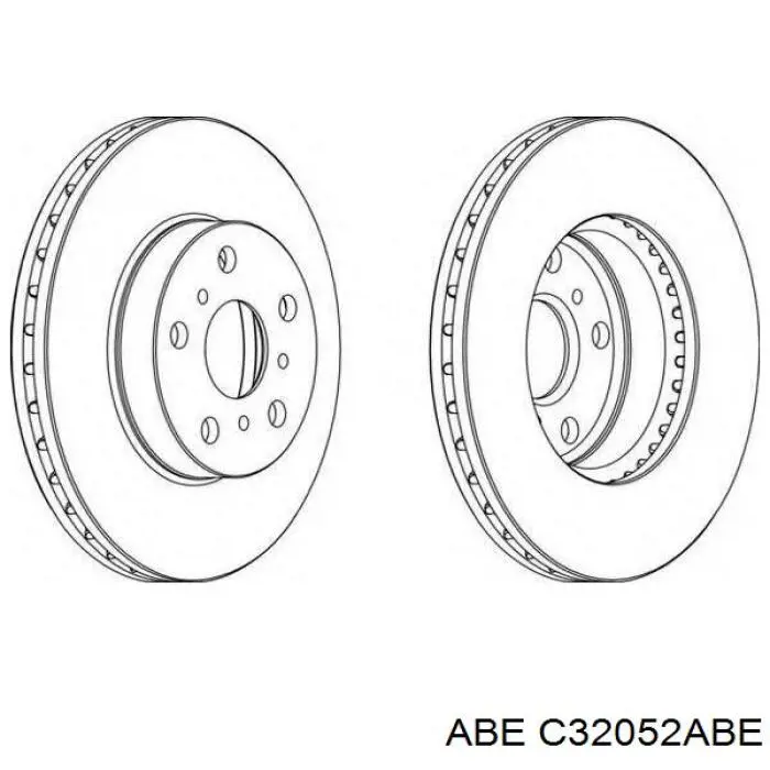 C32052ABE ABE диск гальмівний передній