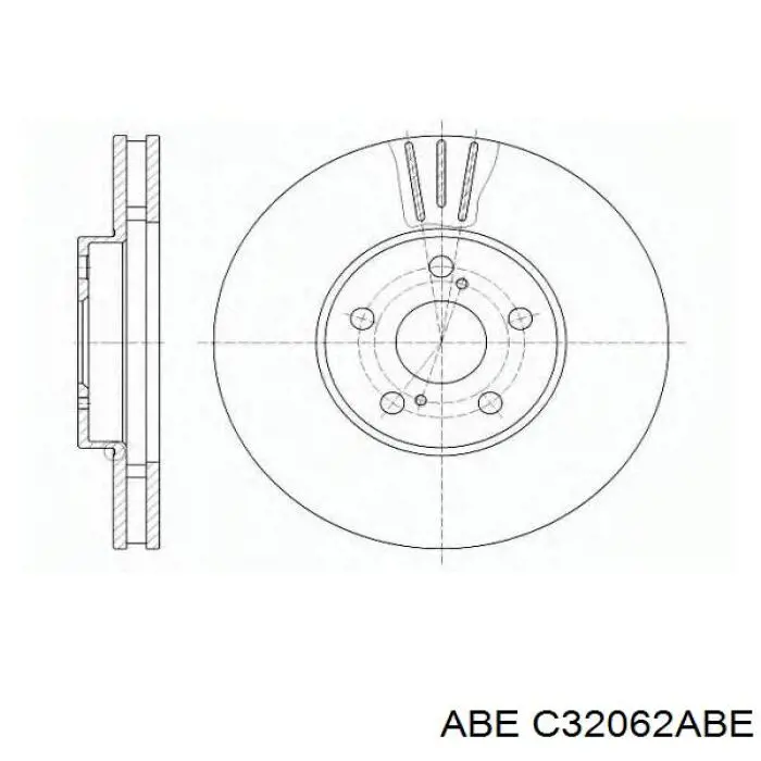C32062ABE ABE Гальмо дискове переднє