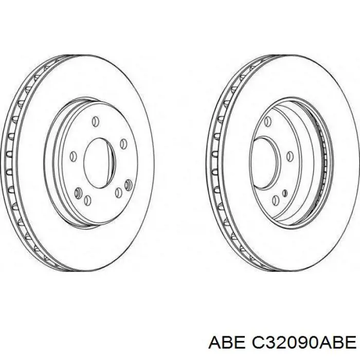 Гальмівні диски передні C32090ABE ABE