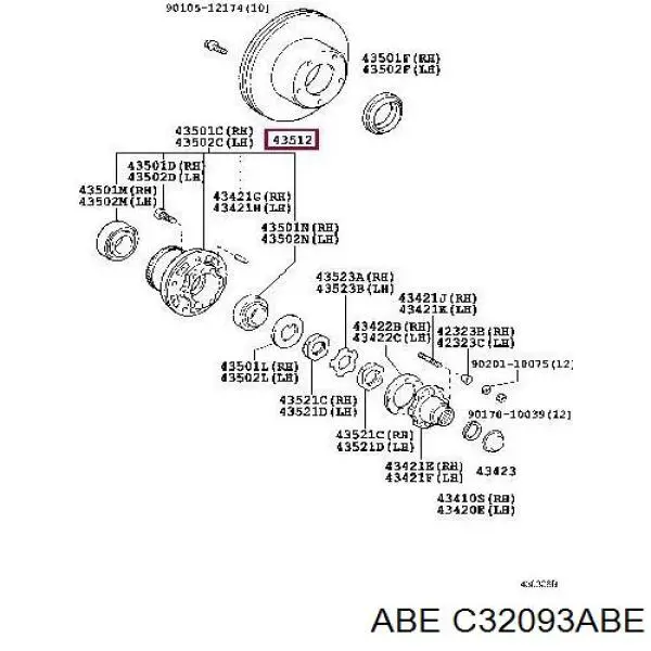 Купити C32093ABE ABE Ротор гальмівний