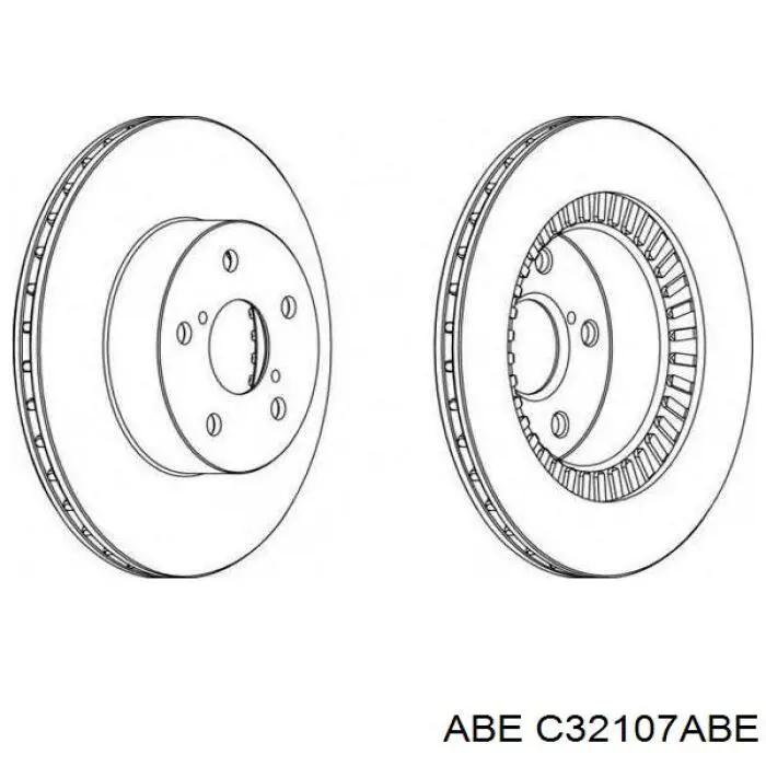 Диск гальмівний передній ABE C32107ABE