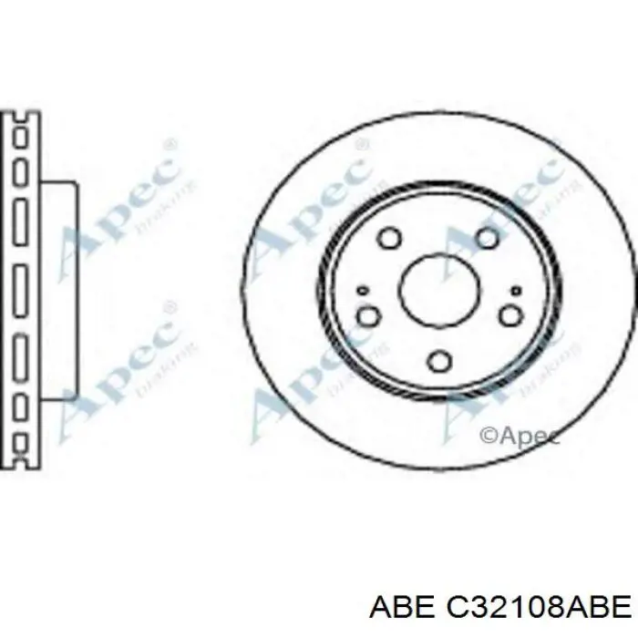 C32108ABE ABE диск гальмівний передній