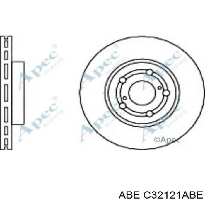 Диск гальмівний передній ABE C32121ABE