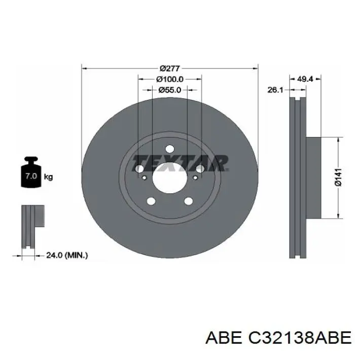 Купити C32138ABE ABE Ротор гальмівний