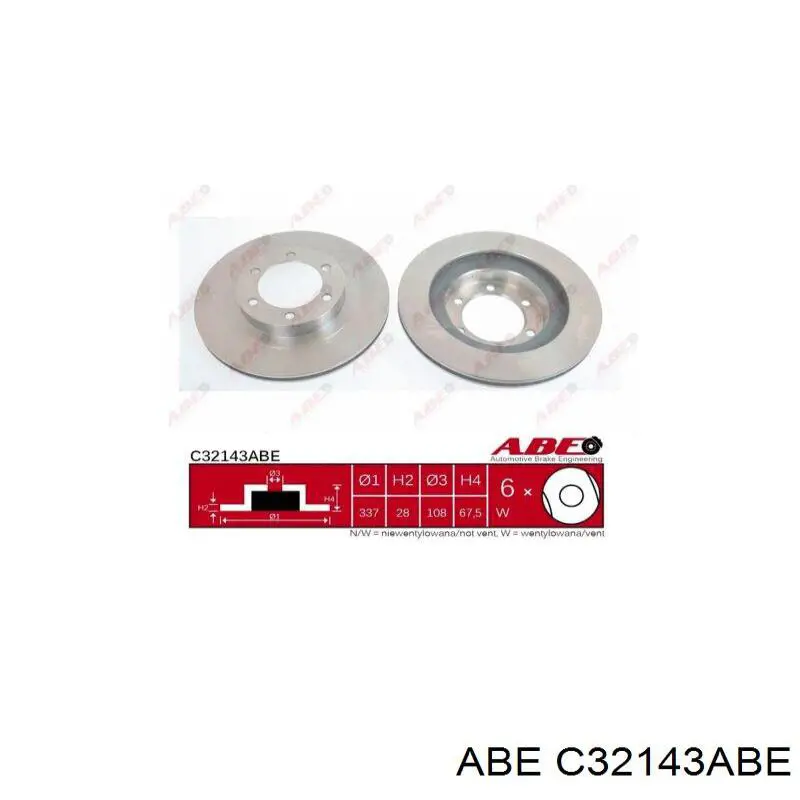 Купити C32143ABE ABE Ротор гальмівний