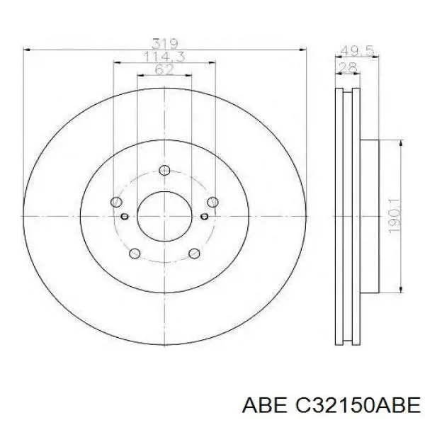 Купити C32150ABE ABE Ротор гальмівний
