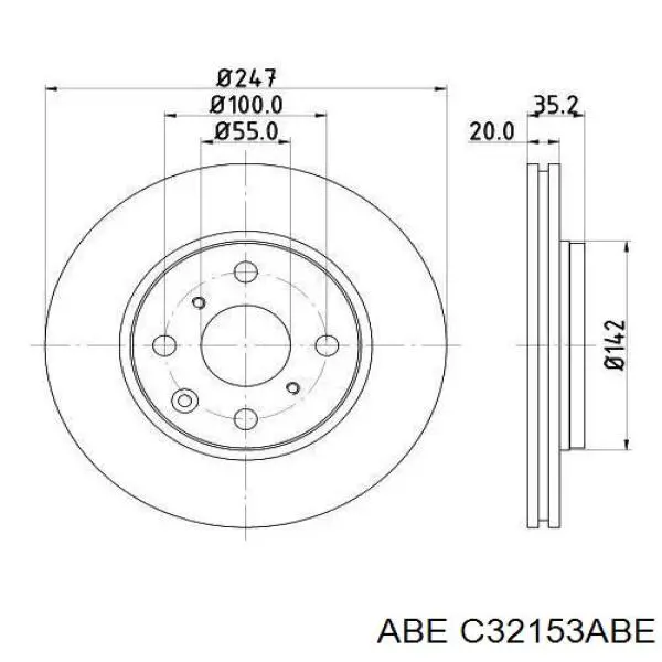 Купити C32153ABE ABE Ротор гальмівний