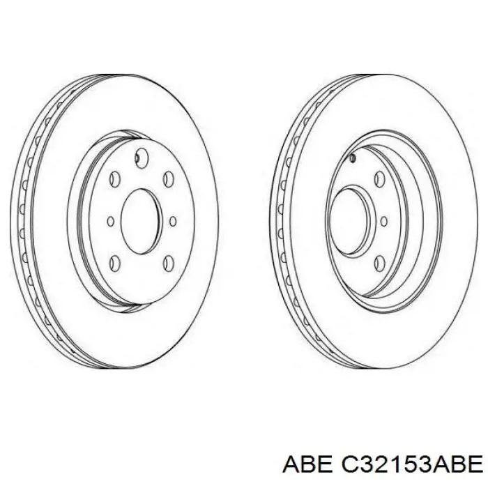 Гальмівні диски передні C32153ABE ABE