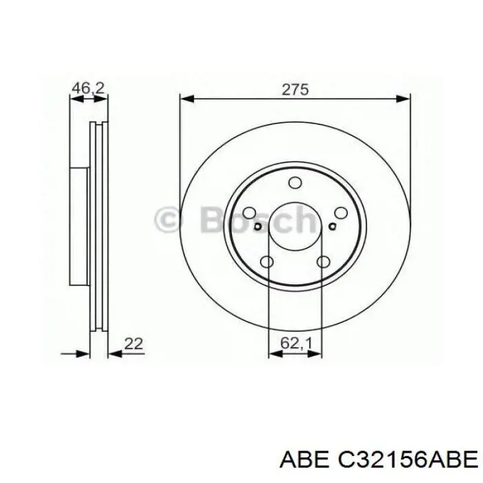 Купити C32156ABE ABE Ротор гальмівний