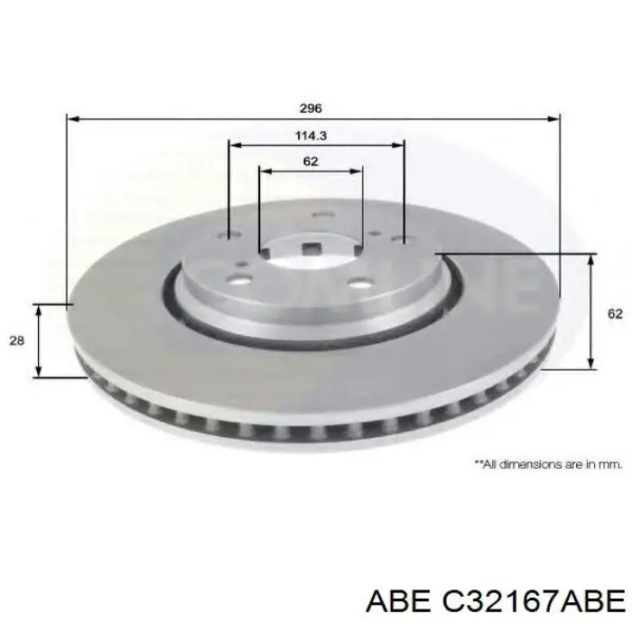 Купити C32167ABE ABE Ротор гальмівний