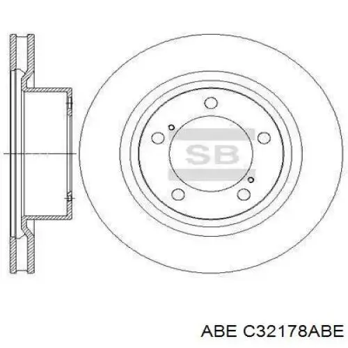 Диск гальмівний передній ABE C32178ABE